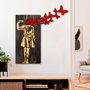 Wallity Banksy - 16-1 Escultura de pared de Madera y Metal